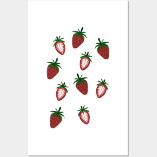 Strawberries Posters and Art